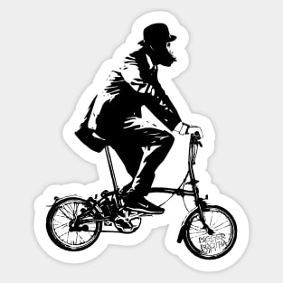 Monkey Riding Bicycle Sticker